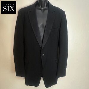 After Six Peak Lapel Tuxedo Jacket 46XL Gently worn Wool blend no fabric tag
